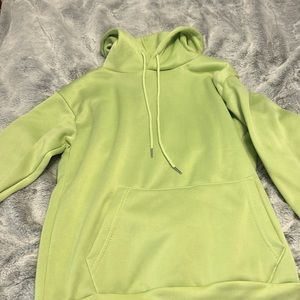 lime green hoodie
